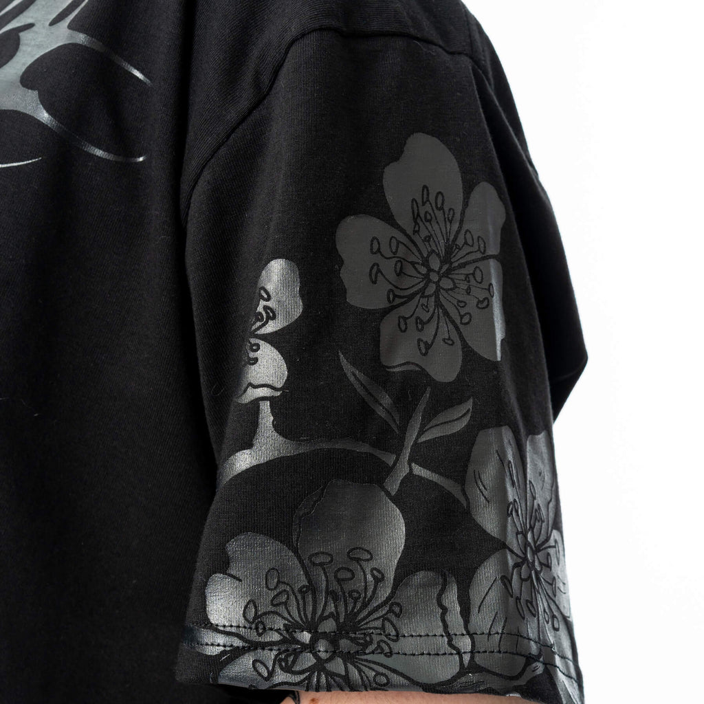 Chemical Black Ceil Crop Top – Ladies Gothic Cotton Graphic Tee