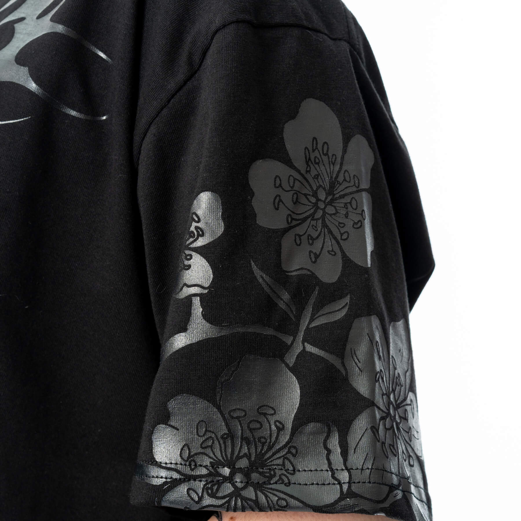 Chemical Black Ceil Crop Top – Ladies Gothic Cotton Graphic Tee