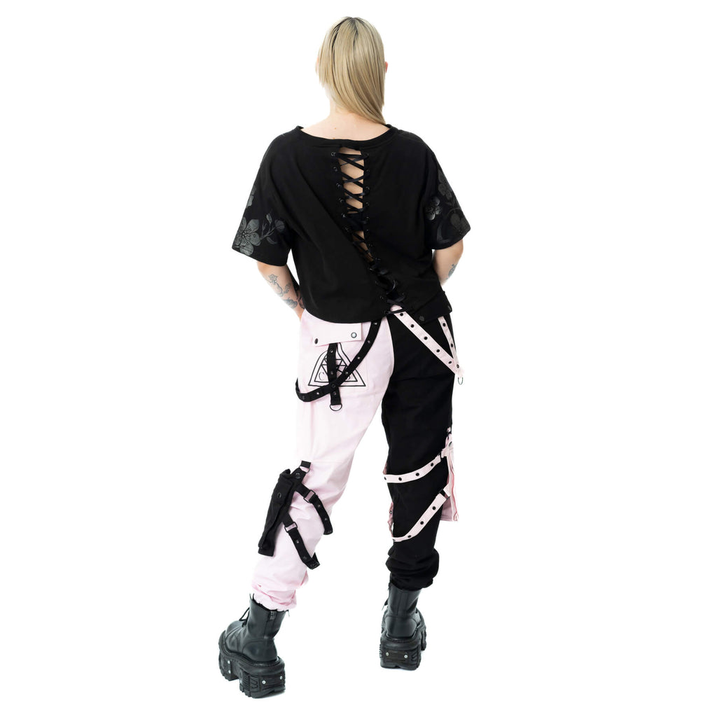Chemical Black Ceil Crop Top – Ladies Gothic Cotton Graphic Tee