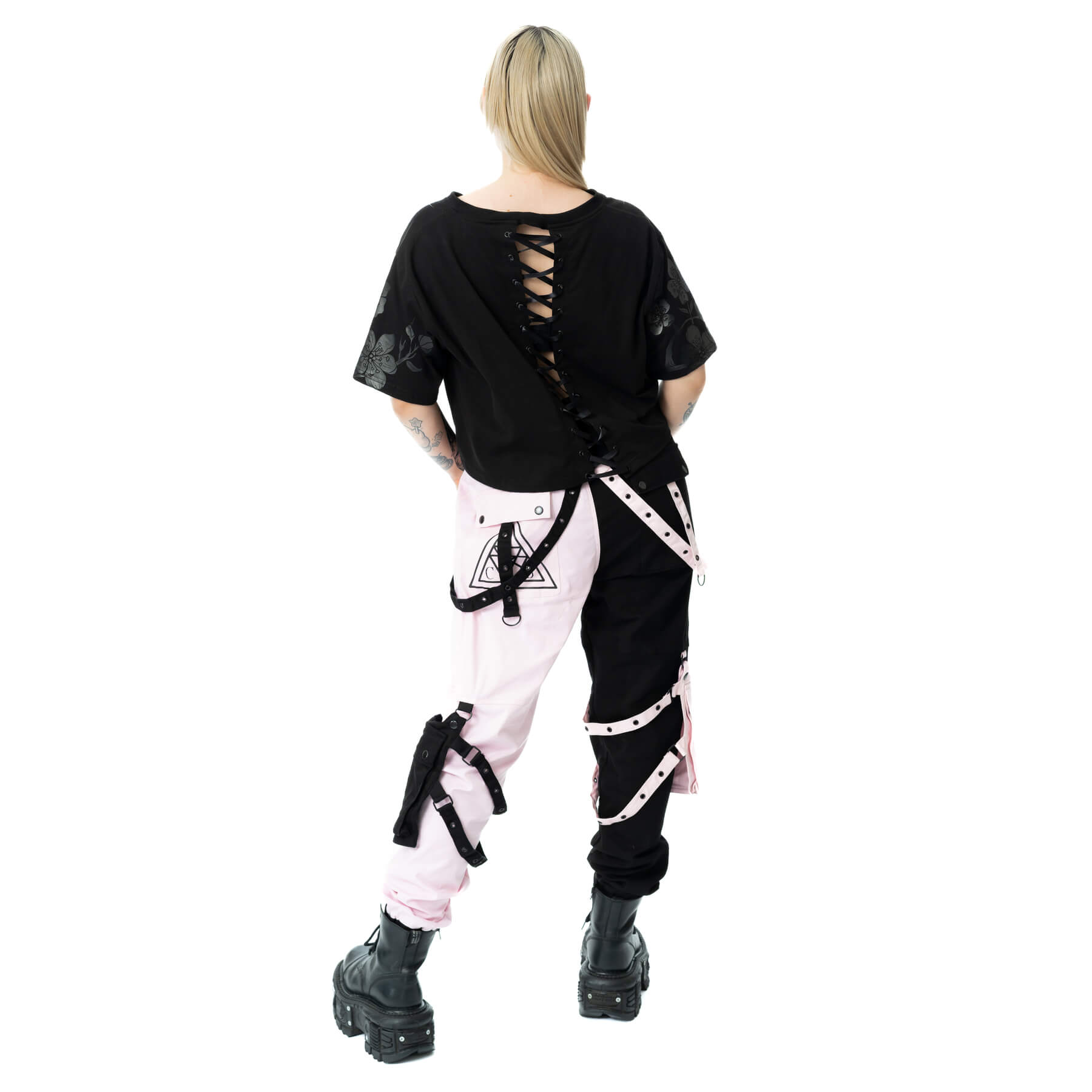 Chemical Black Ceil Crop Top – Ladies Gothic Cotton Graphic Tee