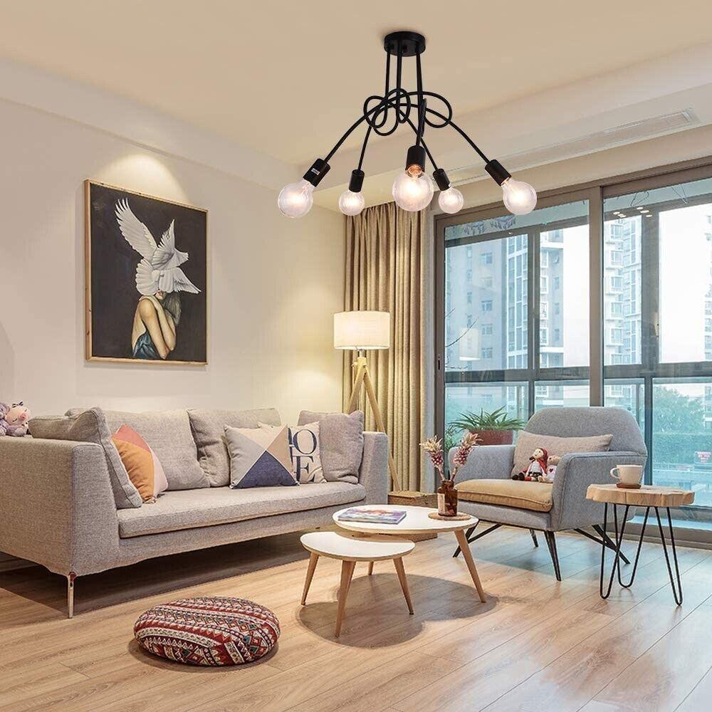 Massive Discounts 5-Light Vintage Metal Ceiling Light Fixture – 20.47"