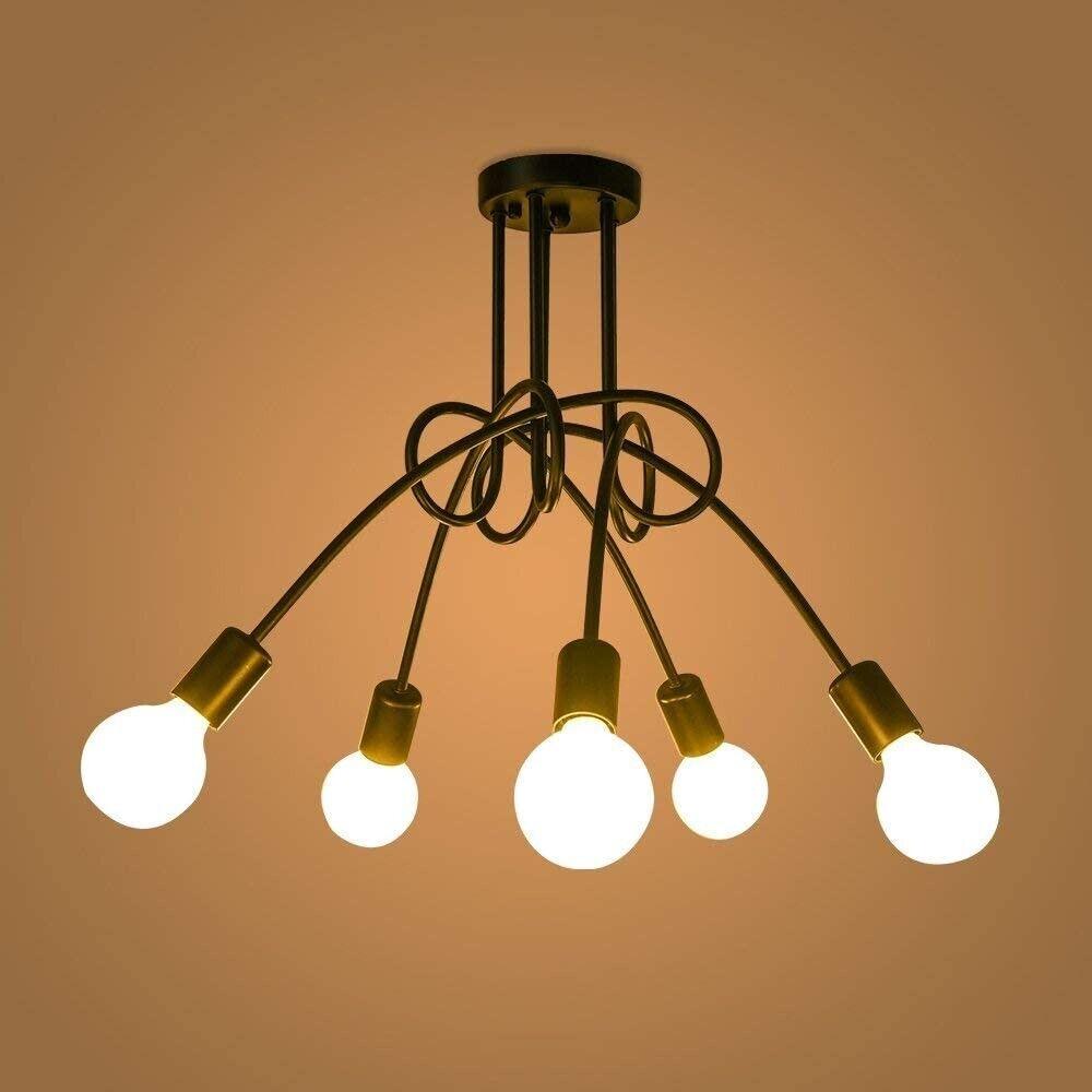Massive Discounts 5-Light Vintage Metal Ceiling Light Fixture – 20.47"