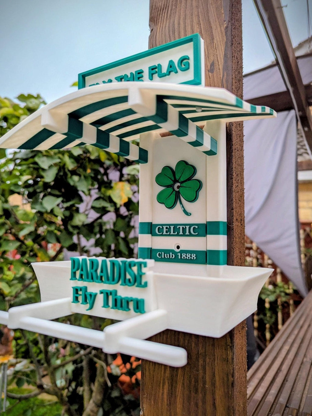 Celtic FC Bird Feeder – 3D Printed Garden Decor by Chaddyverse