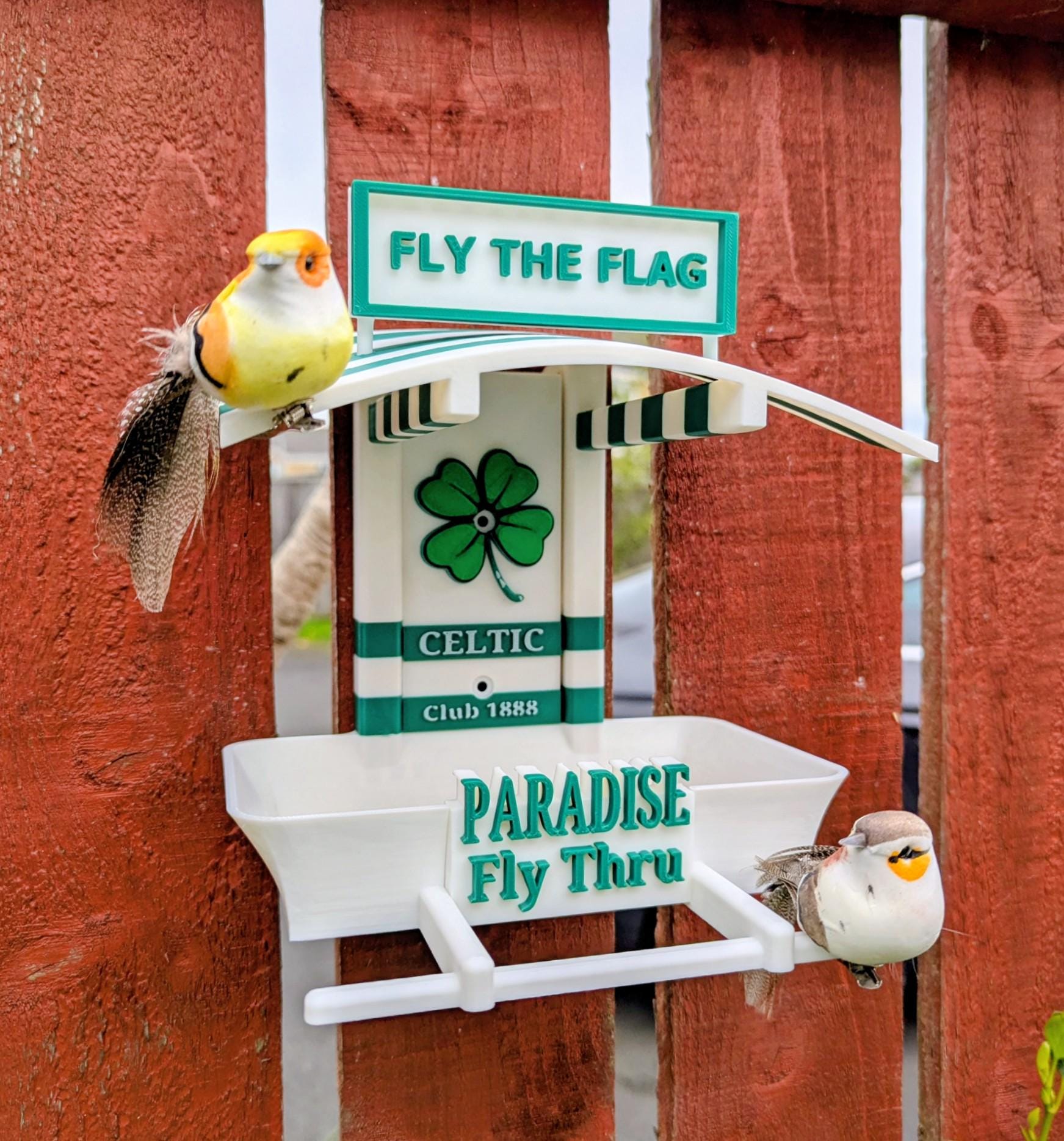 Celtic FC Bird Feeder – 3D Printed Garden Decor by Chaddyverse
