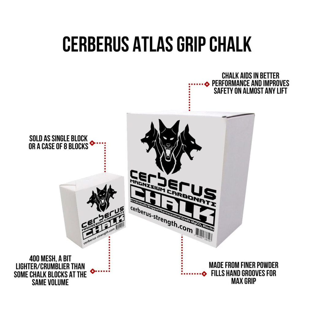 Cerberus Strength Atlas Grip Chalk Blocks | Pure Magnesium Carbonate