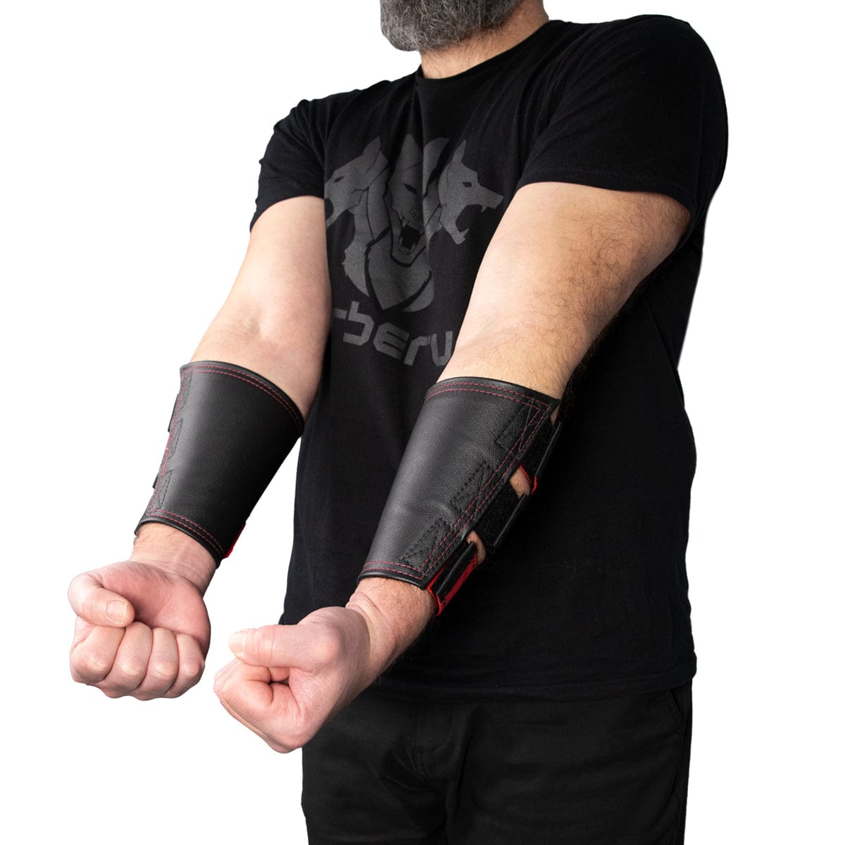 CERBERUS Strength Atlas Stone Sleeves – Premium Leather Forearm Guards