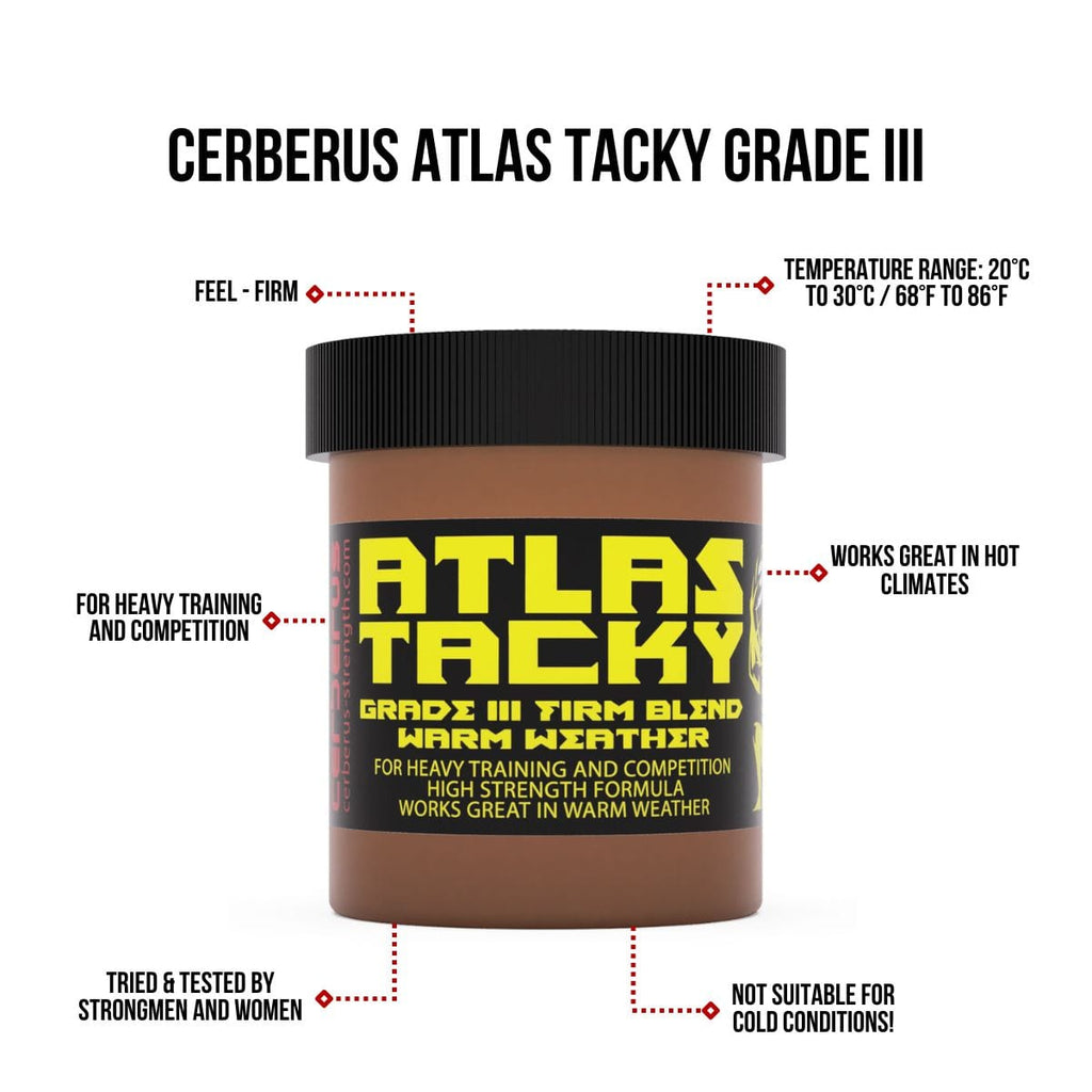 CERBERUS Atlas Tacky Grade III – Firm Blend Strongman Stone Tacky