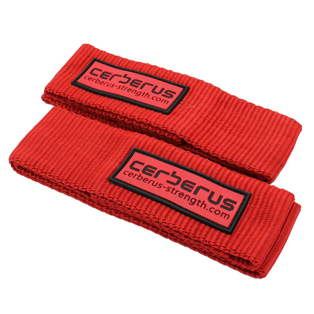 Cerberus Strength Elite Axle Bar Lifting Straps – Extra Wide Nylon