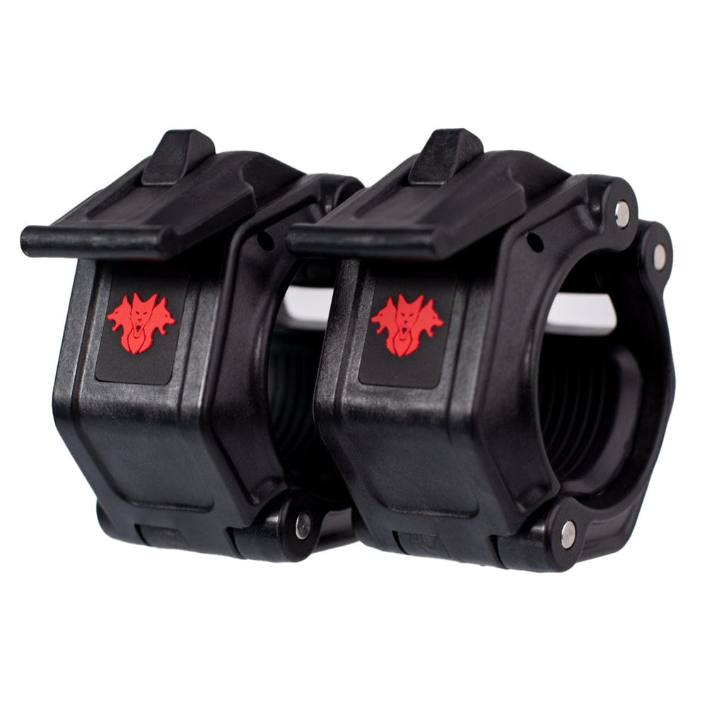CERBERUS Strength Lock-Jaw PRO 2 Olympic Barbell Collars – 2 Inch Pair