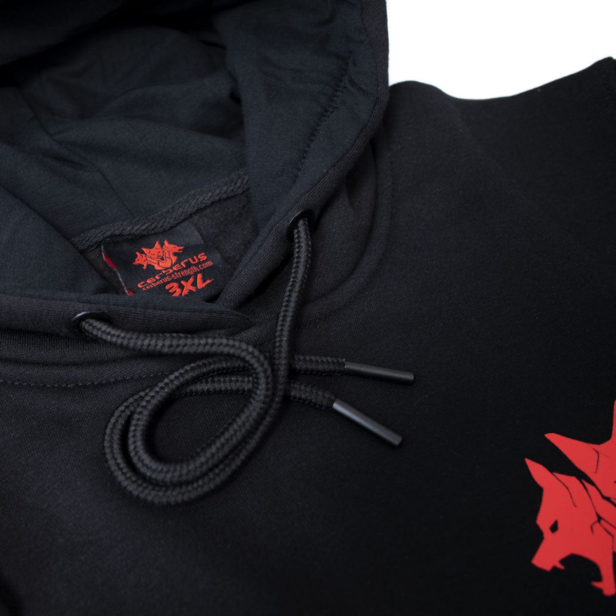 CERBERUS Strength CORE Hoodie – Black Cotton Blend Pullover Sweatshirt