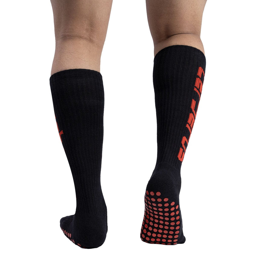 Cerberus Deadlift Grip Socks – Non-Slip Sole & Shin Protection Cotton