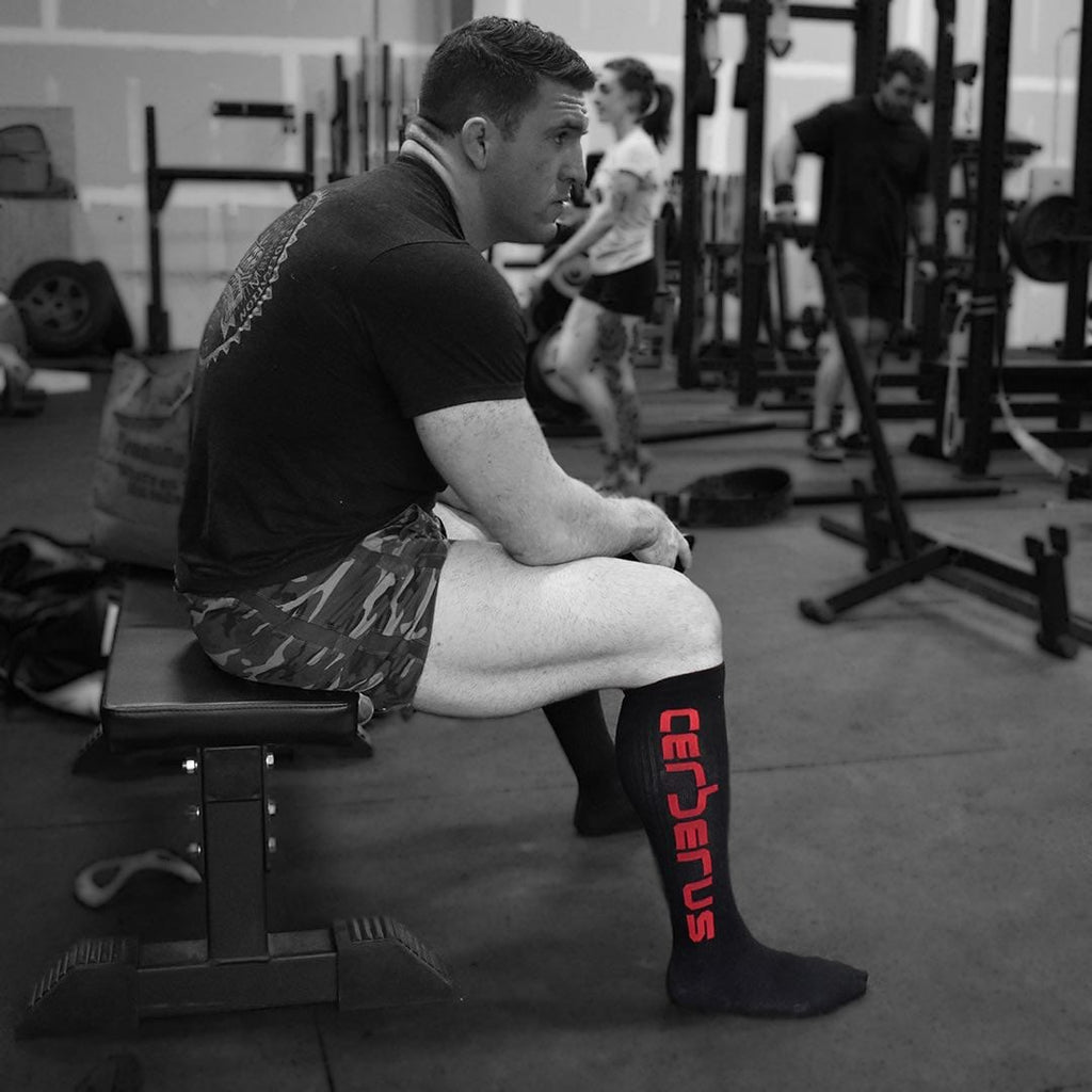 CERBERUS Deadlift Socks – Shin Protection for Deadlifts & Cleans