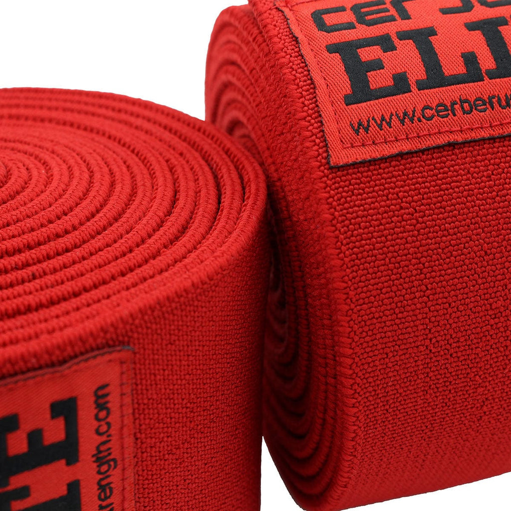 CERBERUS Strength Elite Knee Wraps – Stiff Powerlifting Support