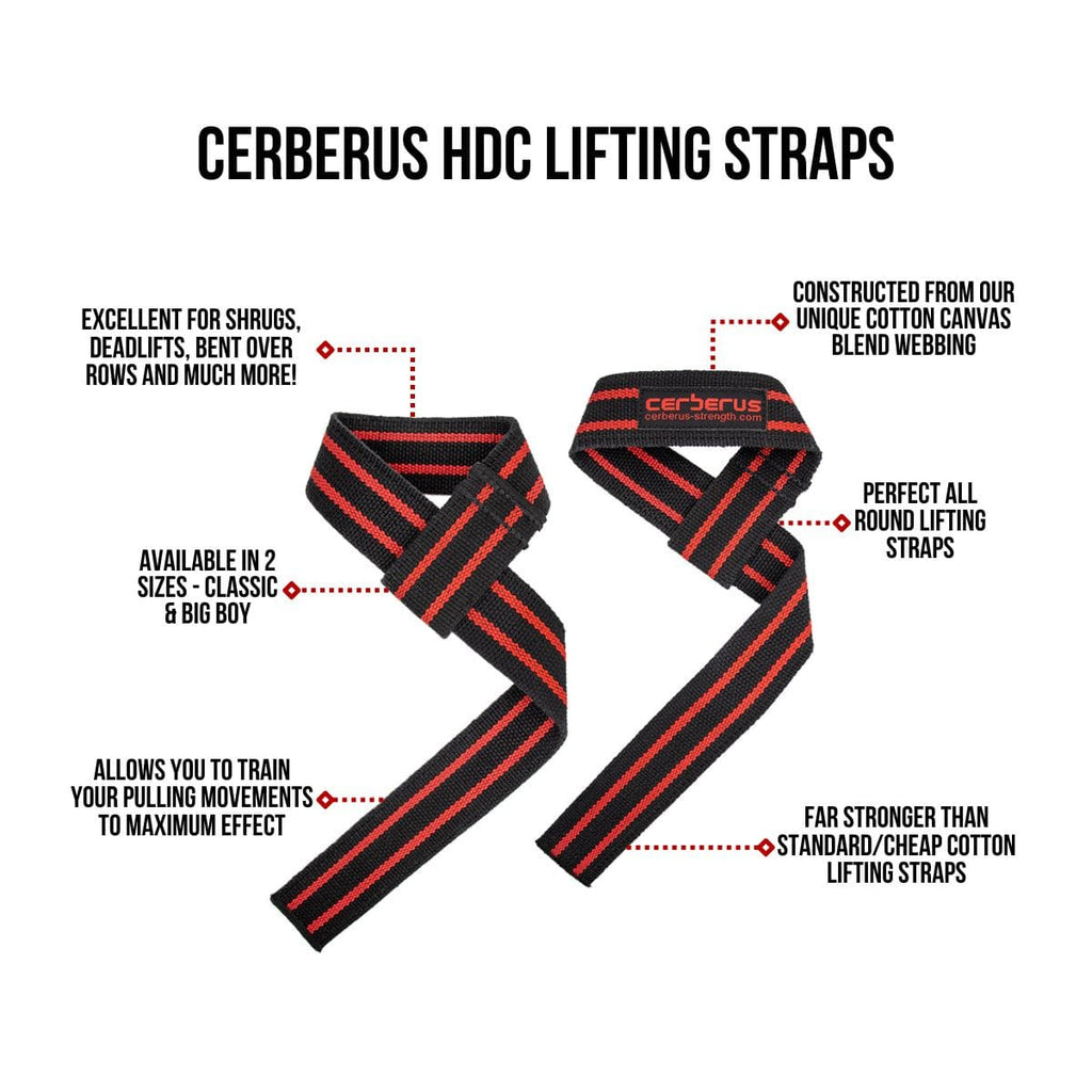 Cerberus Heavy Duty Canvas Lifting Straps – Durable Grip for Deadlifts