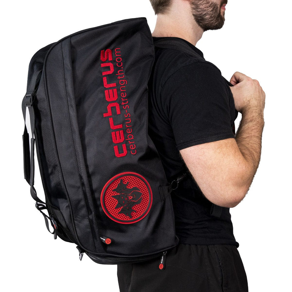 CERBERUS Strength Gym Holdall – 55L Convertible Backpack Duffel Bag