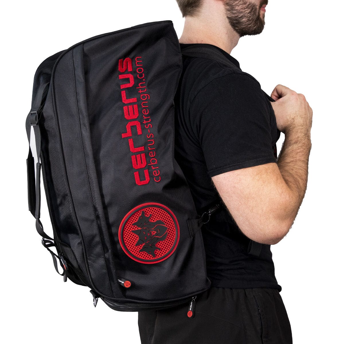 CERBERUS Strength Gym Holdall – 55L Convertible Backpack Duffel Bag