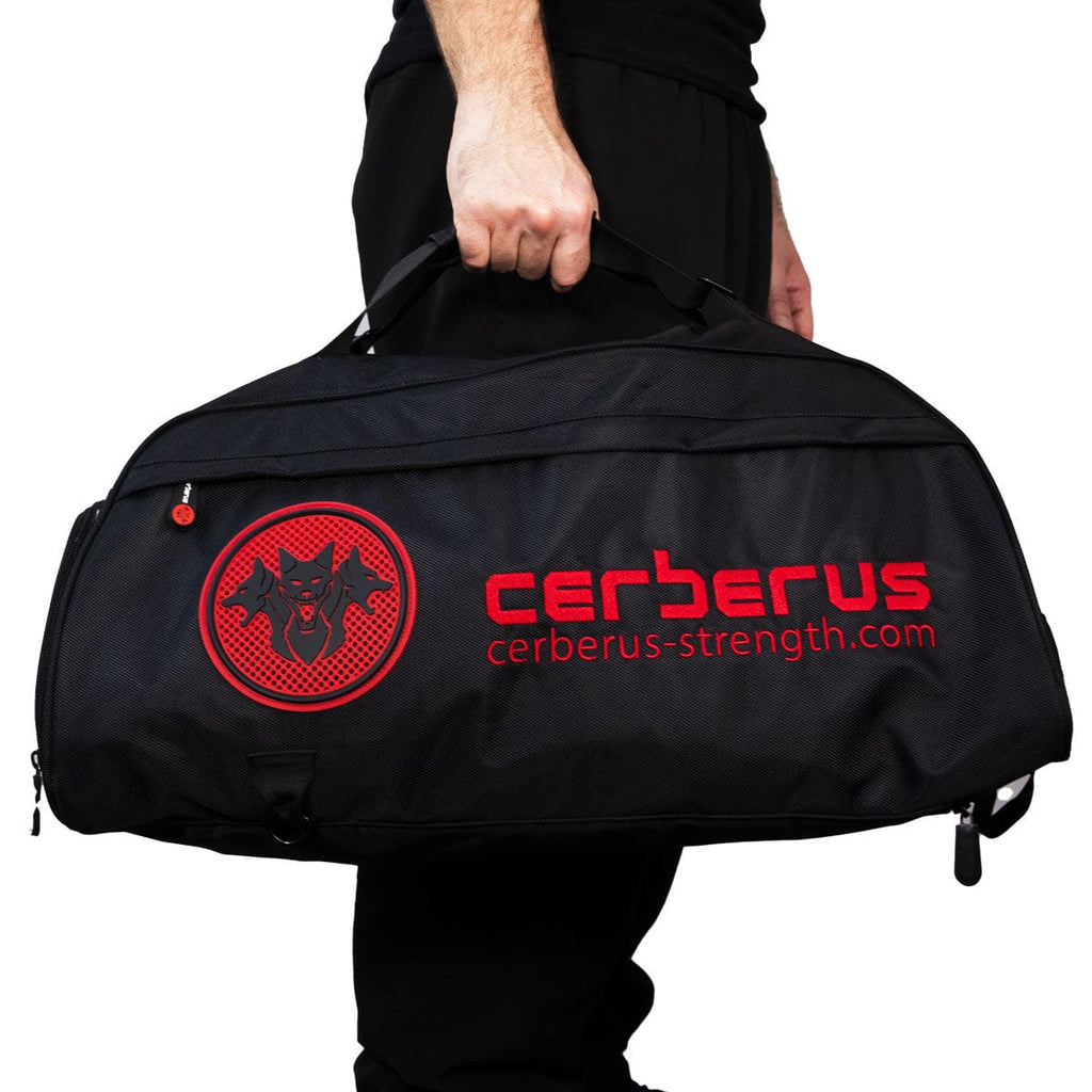 CERBERUS Strength Gym Holdall – 55L Convertible Backpack Duffel Bag