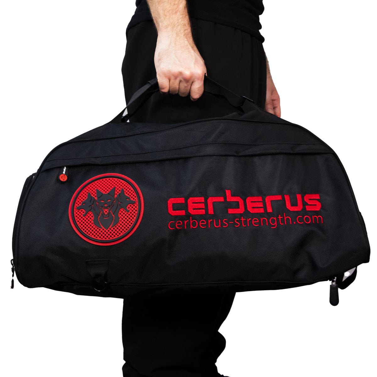 CERBERUS Strength Gym Holdall – 55L Convertible Backpack Duffel Bag