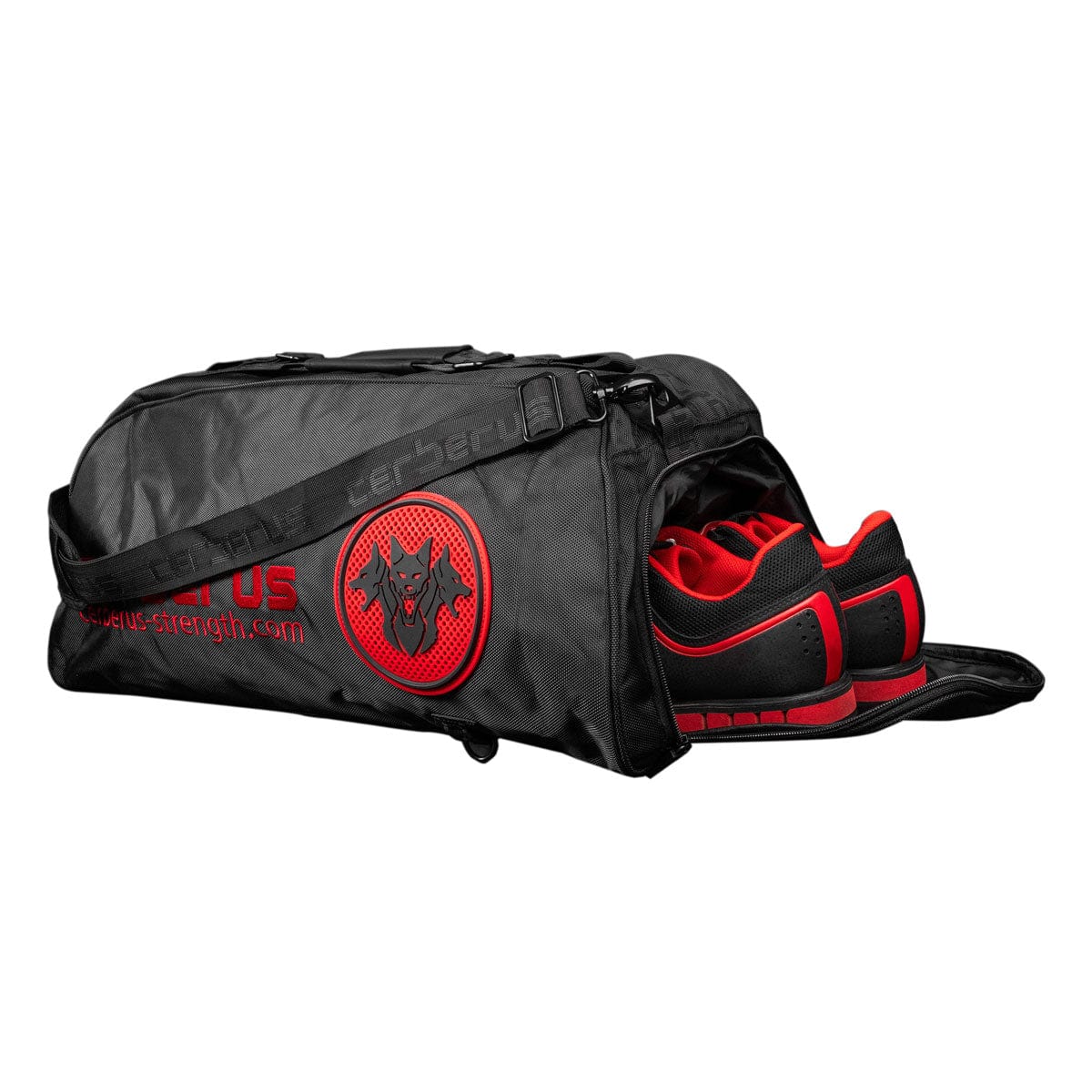 CERBERUS Strength Gym Holdall – 55L Convertible Backpack Duffel Bag
