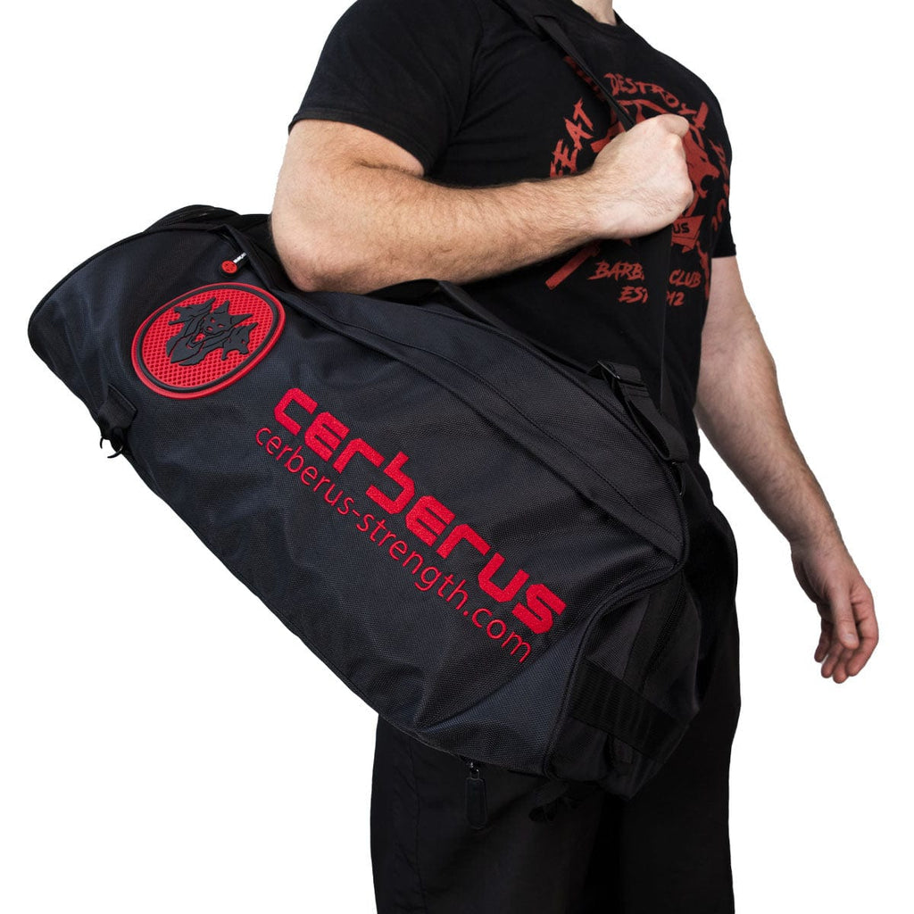 CERBERUS Strength Gym Holdall – 55L Convertible Backpack Duffel Bag