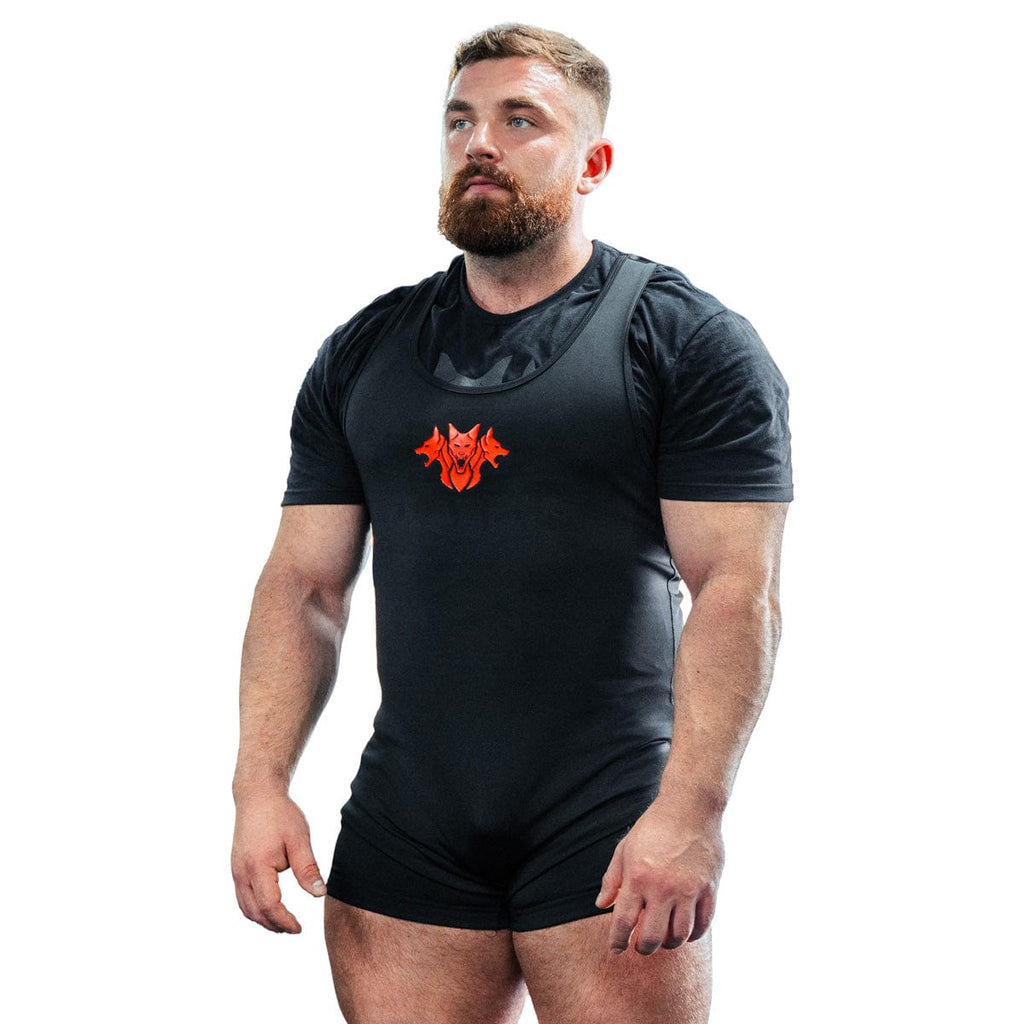 CERBERUS Strength Men's Powerlifting Singlet – Compression Support
