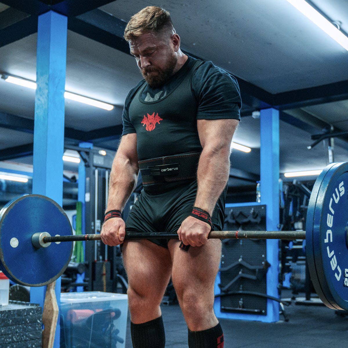CERBERUS Strength Men's Powerlifting Singlet – Compression Support