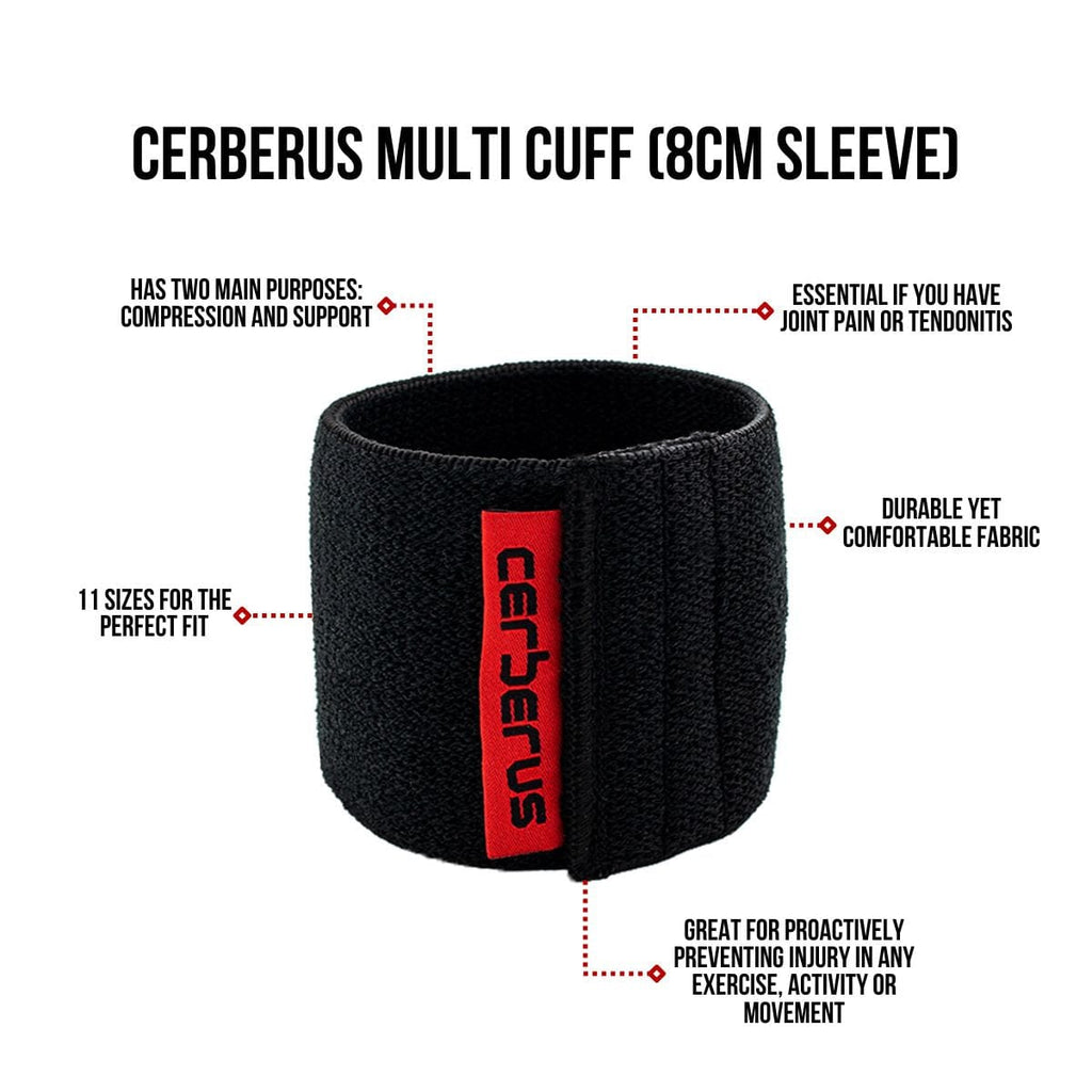CERBERUS Multi Cuff – 8cm Compression Sleeve for Joint Support