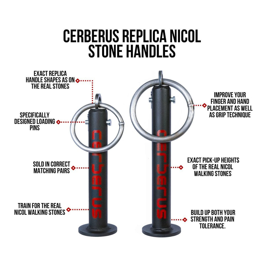 CERBERUS Strength Nicol Stone Handles – Official Replica Training Set