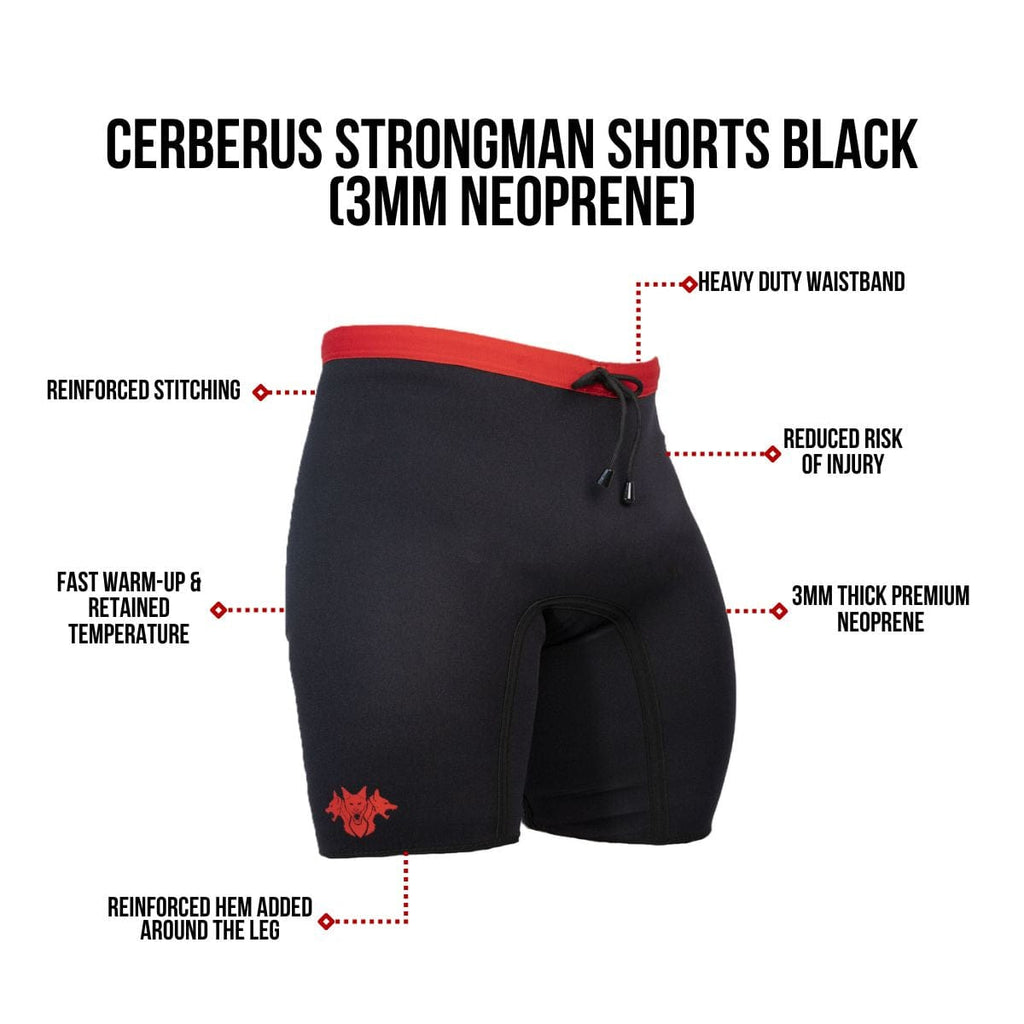 CERBERUS Strength Strongman Shorts – 2.5mm Neoprene Compression