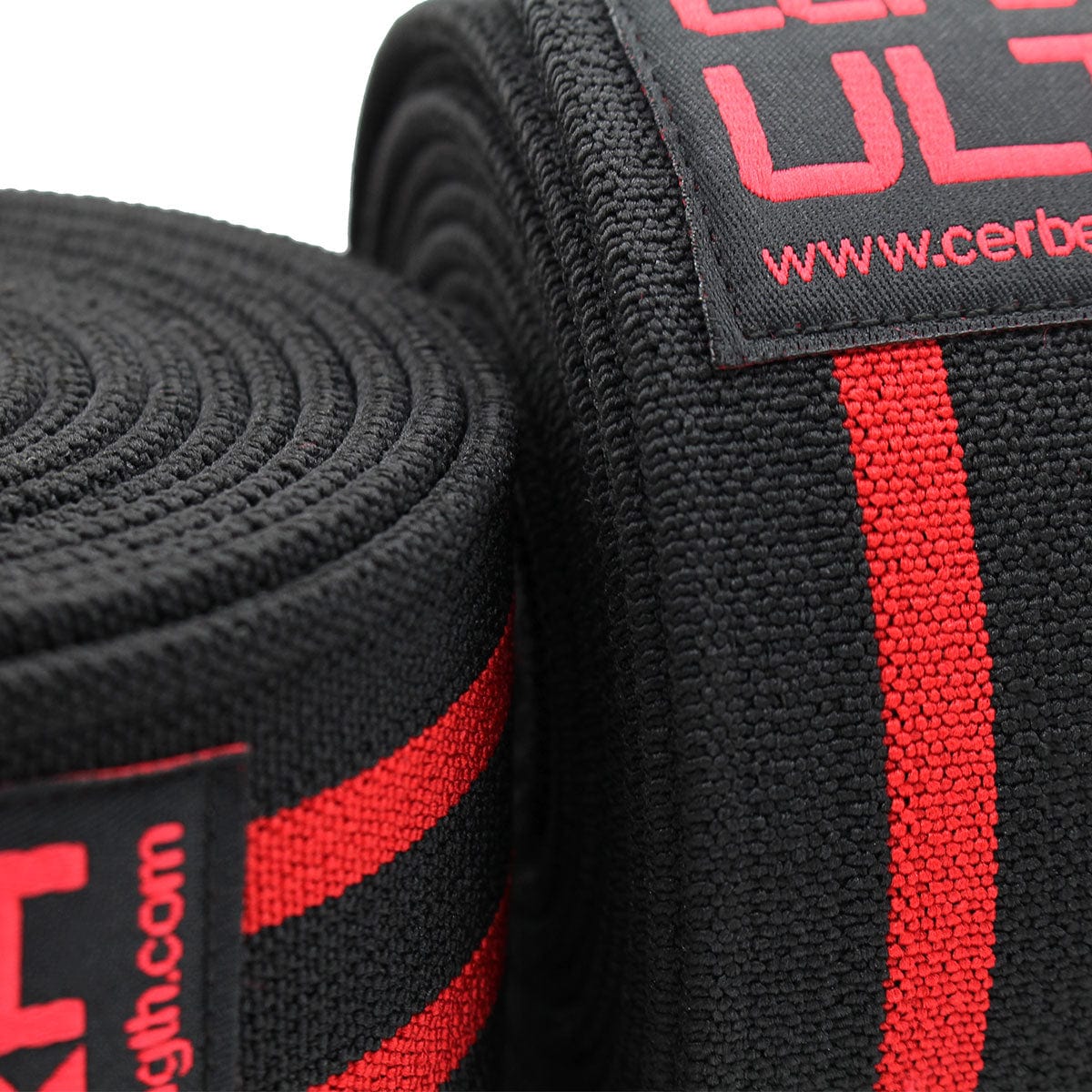 CERBERUS Strength ULTRA Knee Wraps – Stiff Support for Powerlifting