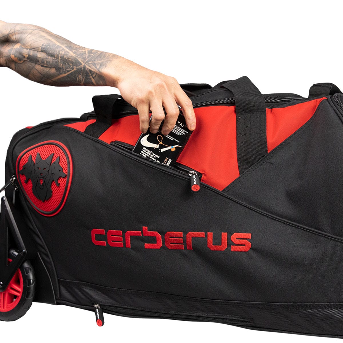 CERBERUS Wheeled Strongman Kit Bag | 150L Large Capacity Gym Holdall