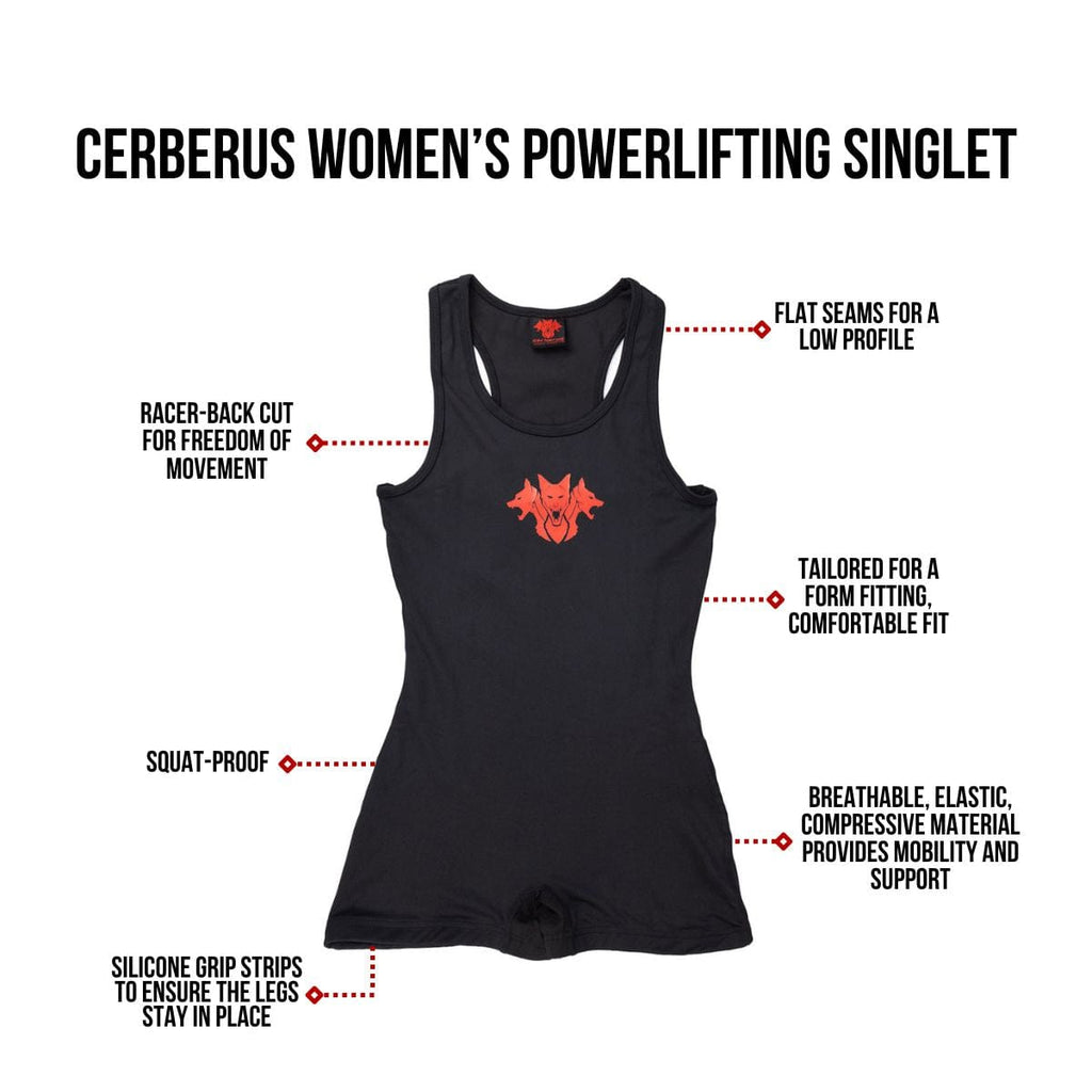 CERBERUS Strength Women's Powerlifting Singlet – Compression Material