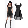 Dark in Love Black Gothic Lolita Dress – Lace Bow Sweet Style