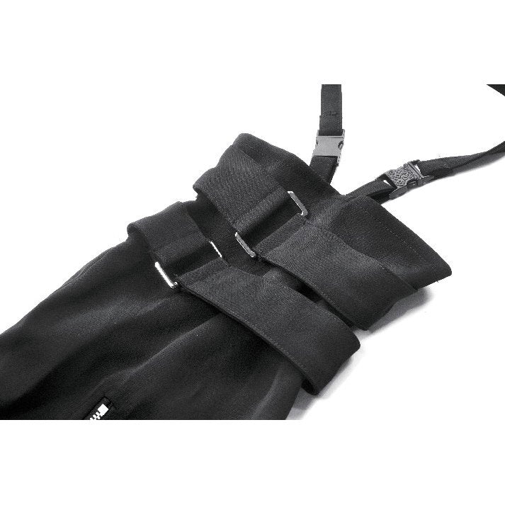Dark in Love Lace-Up Convertible Goth Flare Trousers and Shorts