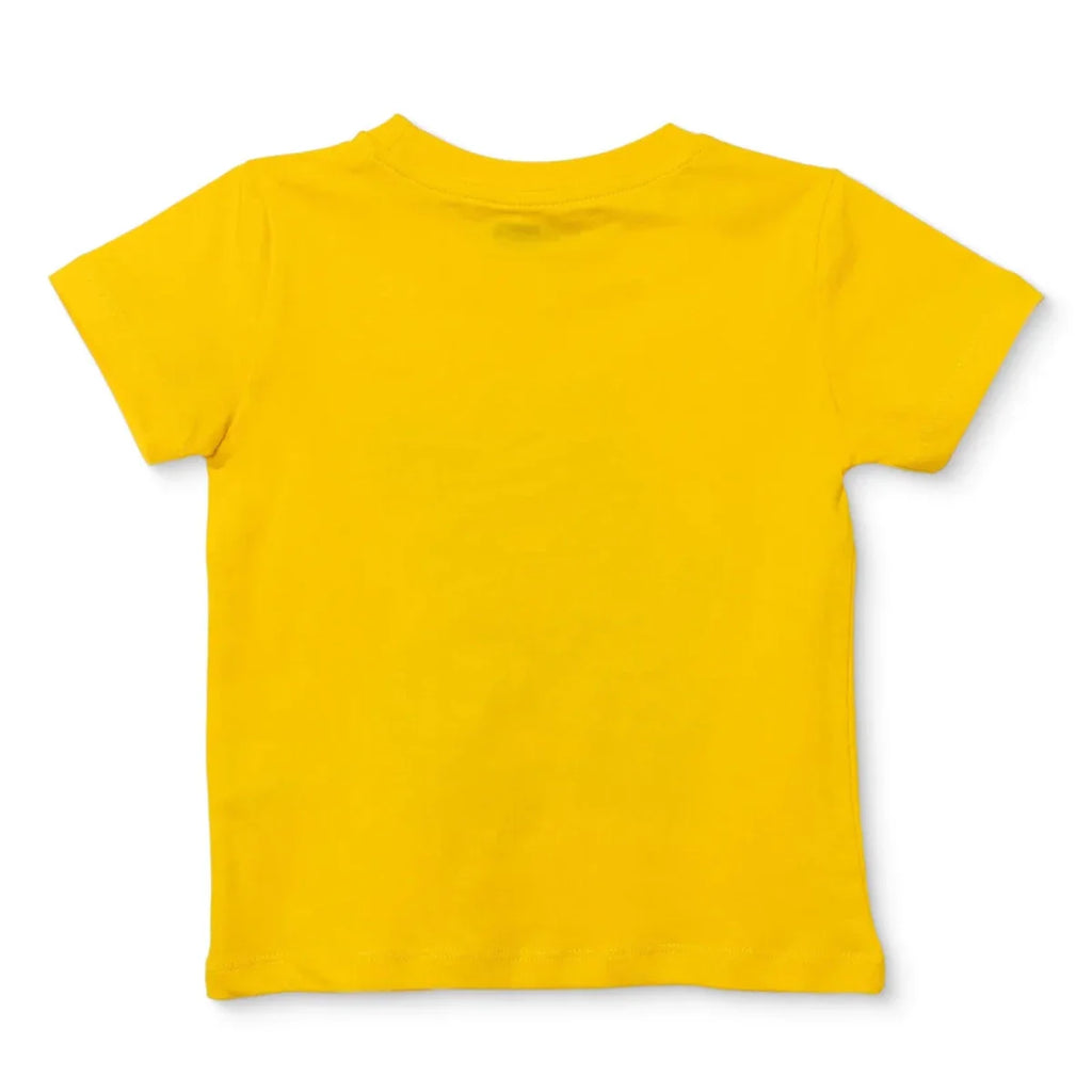HelloBaby Boys T-shirt Animal Print Crew Neck Short Sleeve - Yellow