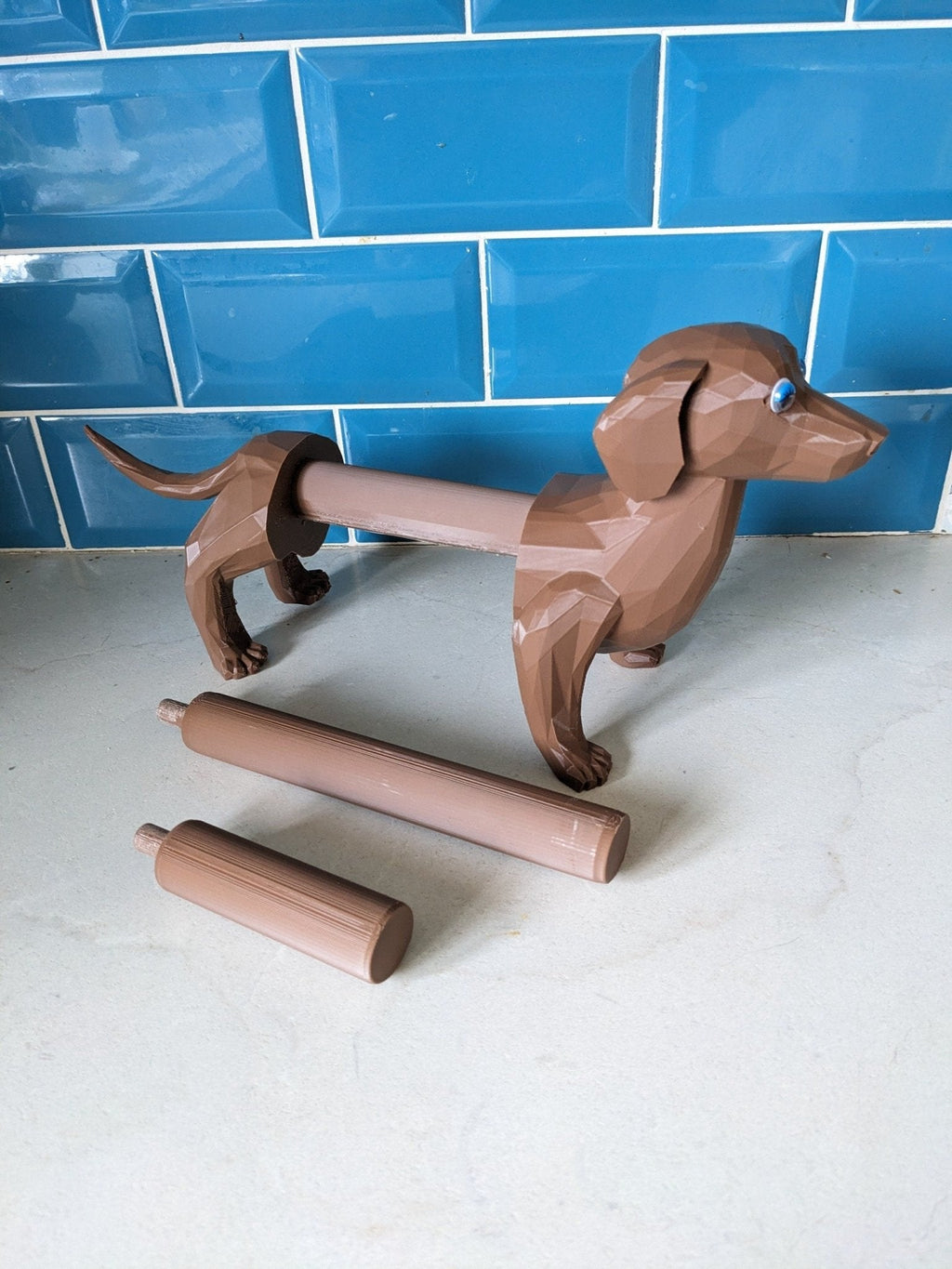 Chaddyverse Dachshund Paper Towel & Toilet Roll Holder – 3D Printed