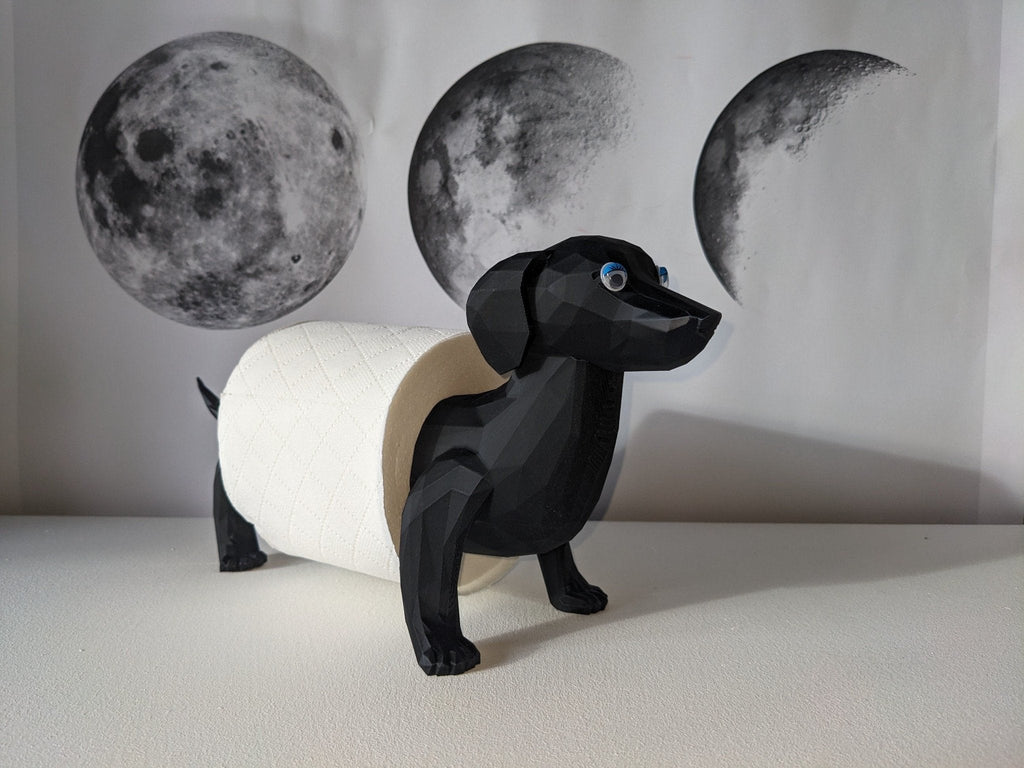 Chaddyverse Dachshund Paper Towel & Toilet Roll Holder – 3D Printed