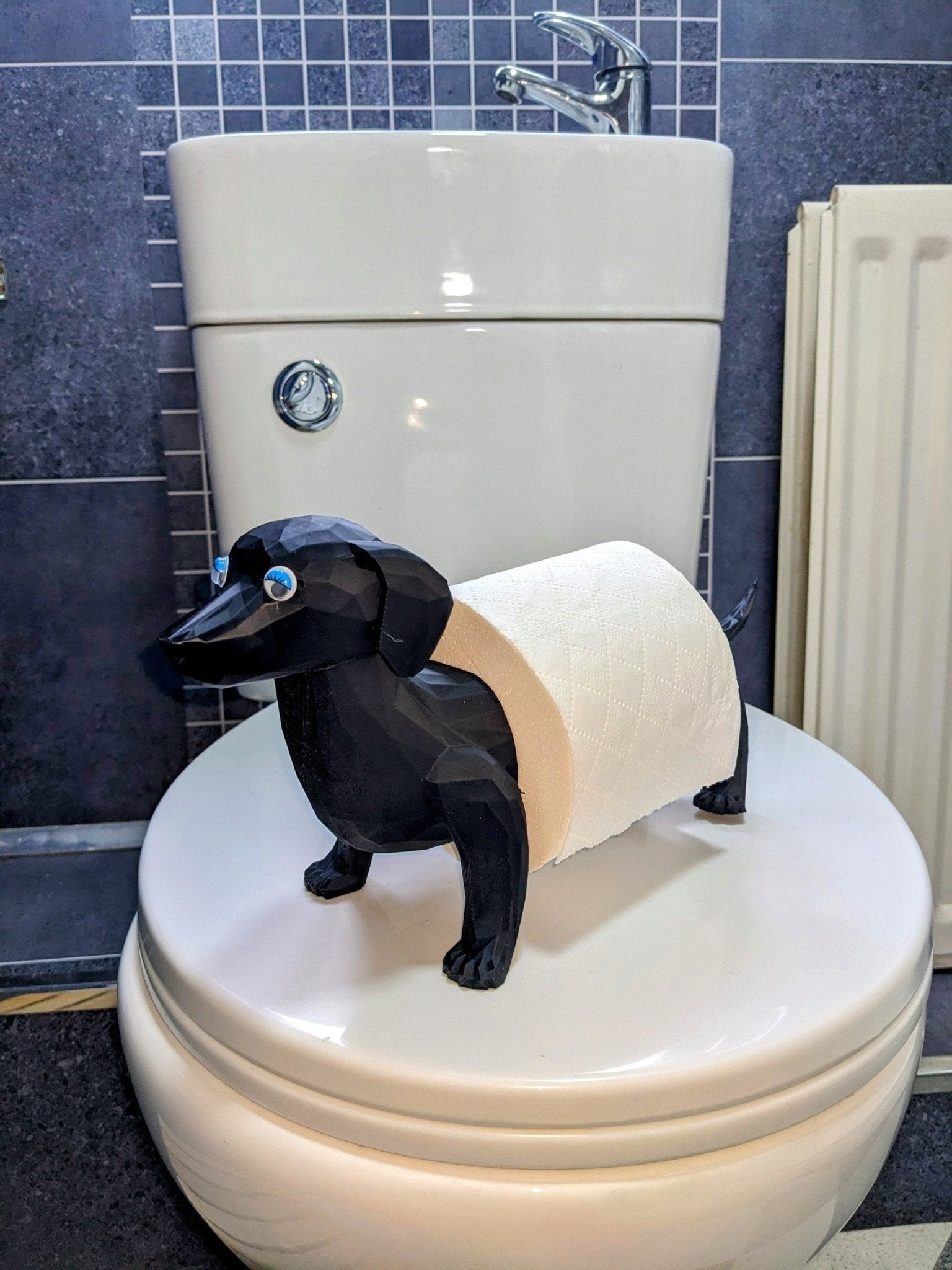 Chaddyverse Dachshund Paper Towel & Toilet Roll Holder – 3D Printed