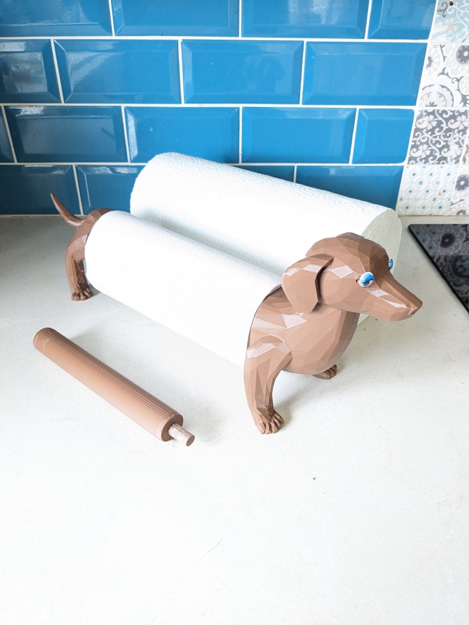 Chaddyverse Dachshund Paper Towel & Toilet Roll Holder – 3D Printed
