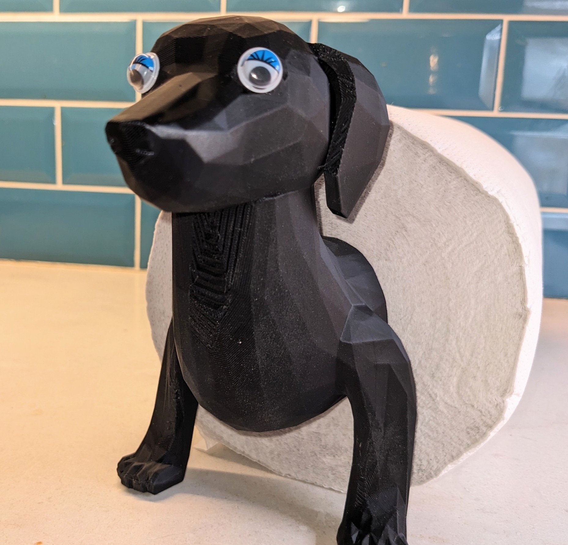 Chaddyverse Dachshund Paper Towel & Toilet Roll Holder – 3D Printed