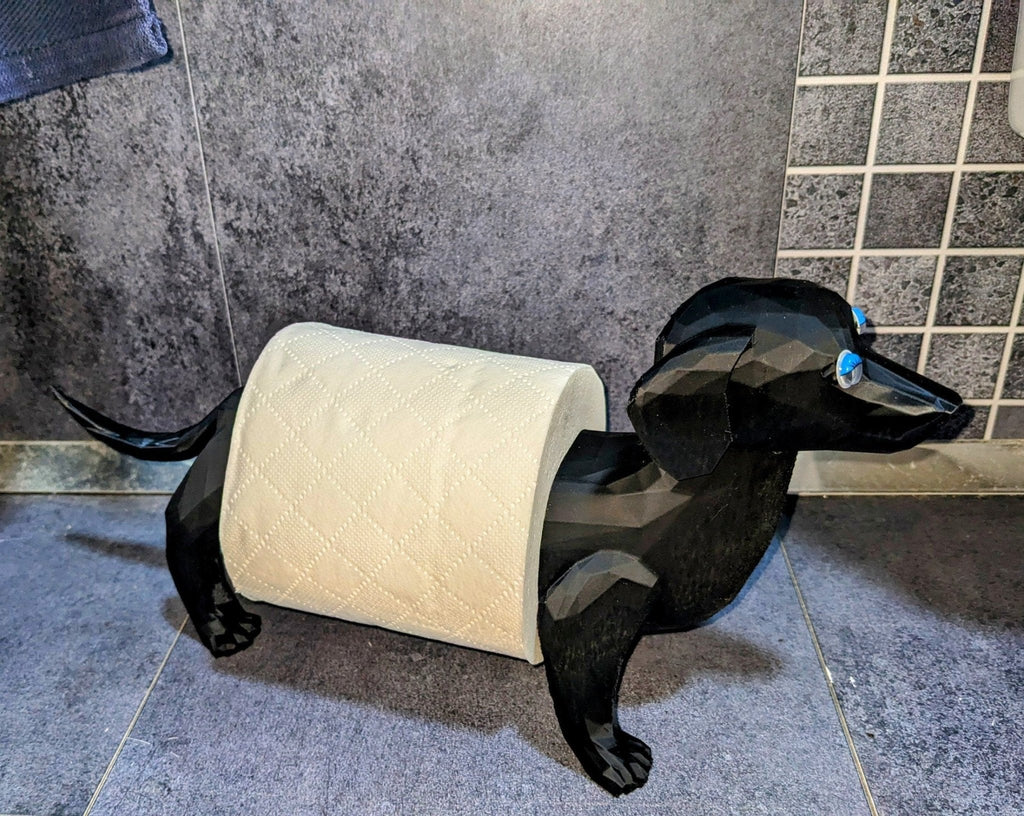Chaddyverse Dachshund Paper Towel & Toilet Roll Holder – 3D Printed
