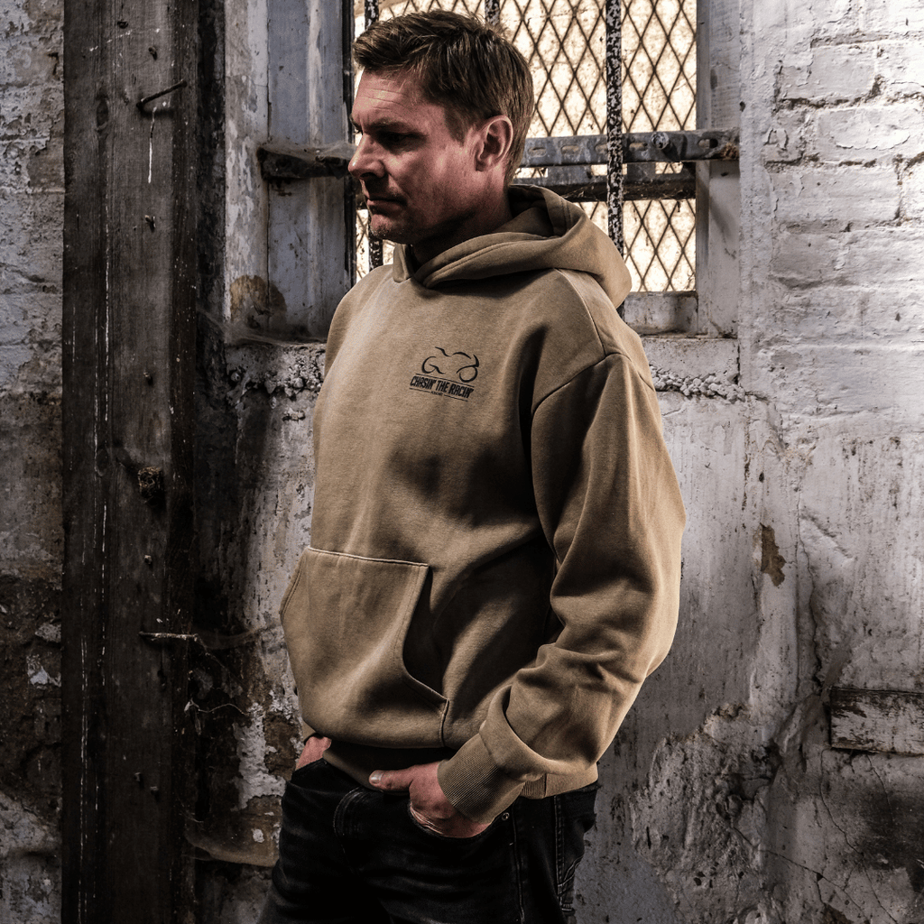 Uggly & Co x Chasin the Racin Heavyweight Fleece Hoodie – Mocha Brown