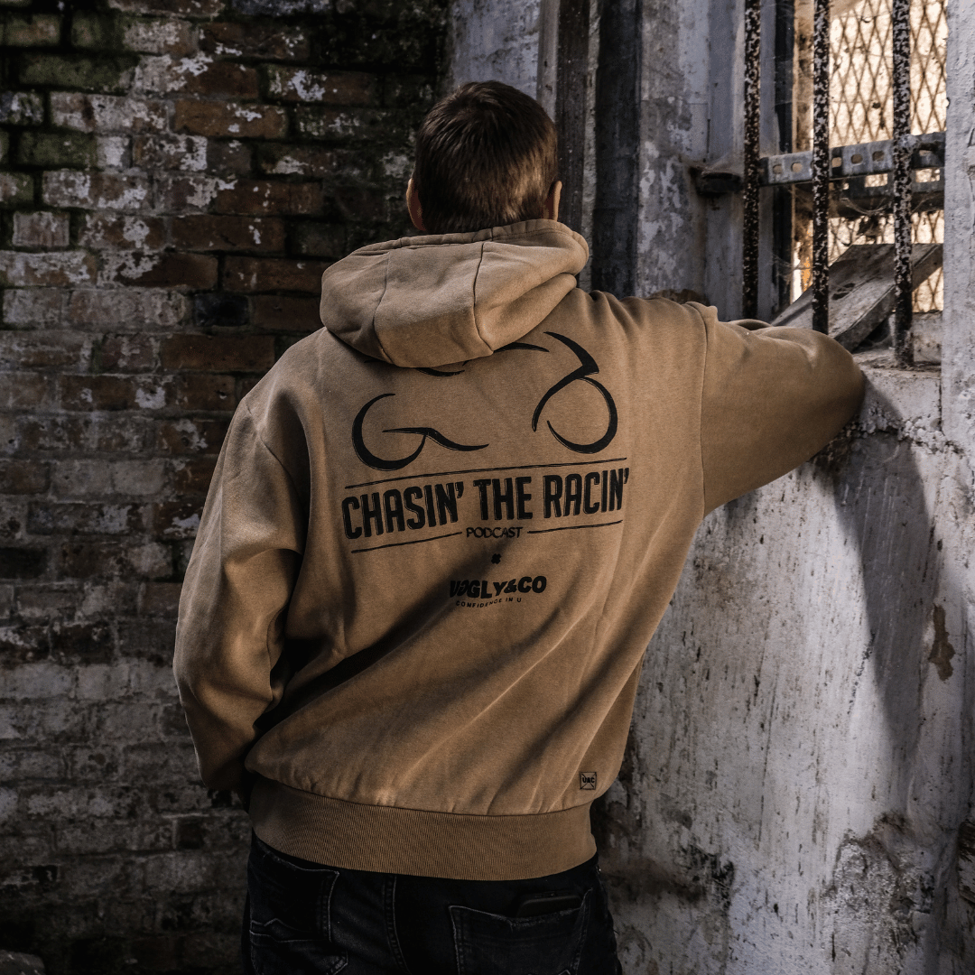 Uggly & Co x Chasin the Racin Heavyweight Fleece Hoodie – Mocha Brown