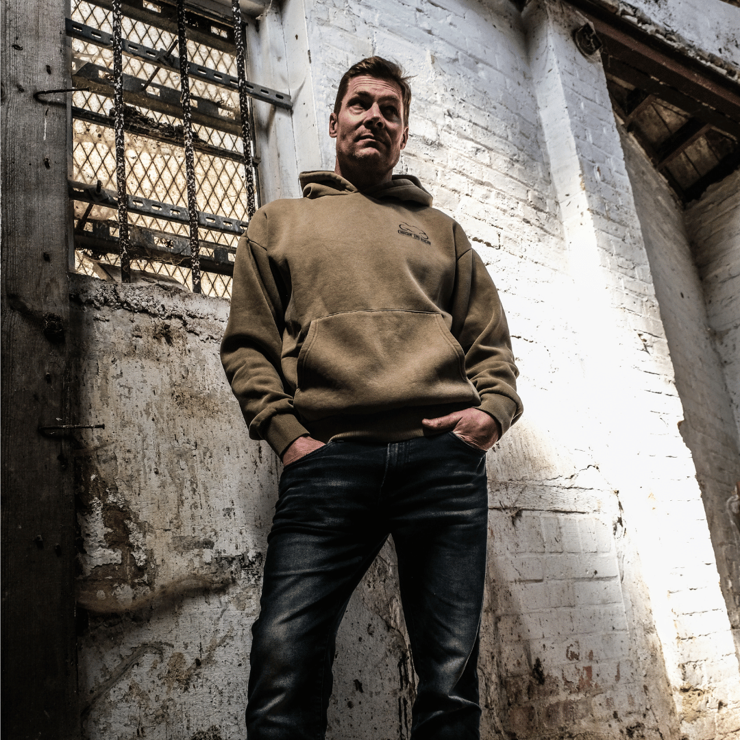 Uggly & Co x Chasin the Racin Heavyweight Fleece Hoodie – Mocha Brown