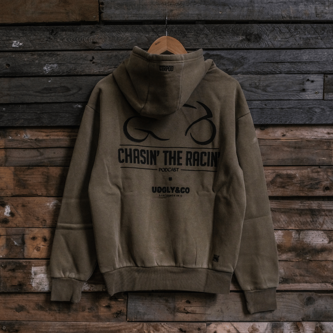 Uggly & Co x Chasin the Racin Heavyweight Fleece Hoodie – Mocha Brown