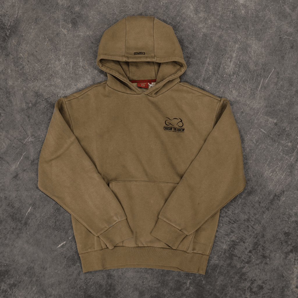 Uggly & Co x Chasin the Racin Heavyweight Fleece Hoodie – Mocha Brown