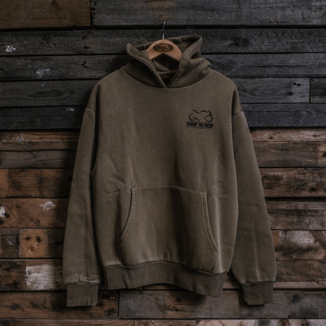 Uggly & Co x Chasin the Racin Heavyweight Fleece Hoodie – Mocha Brown