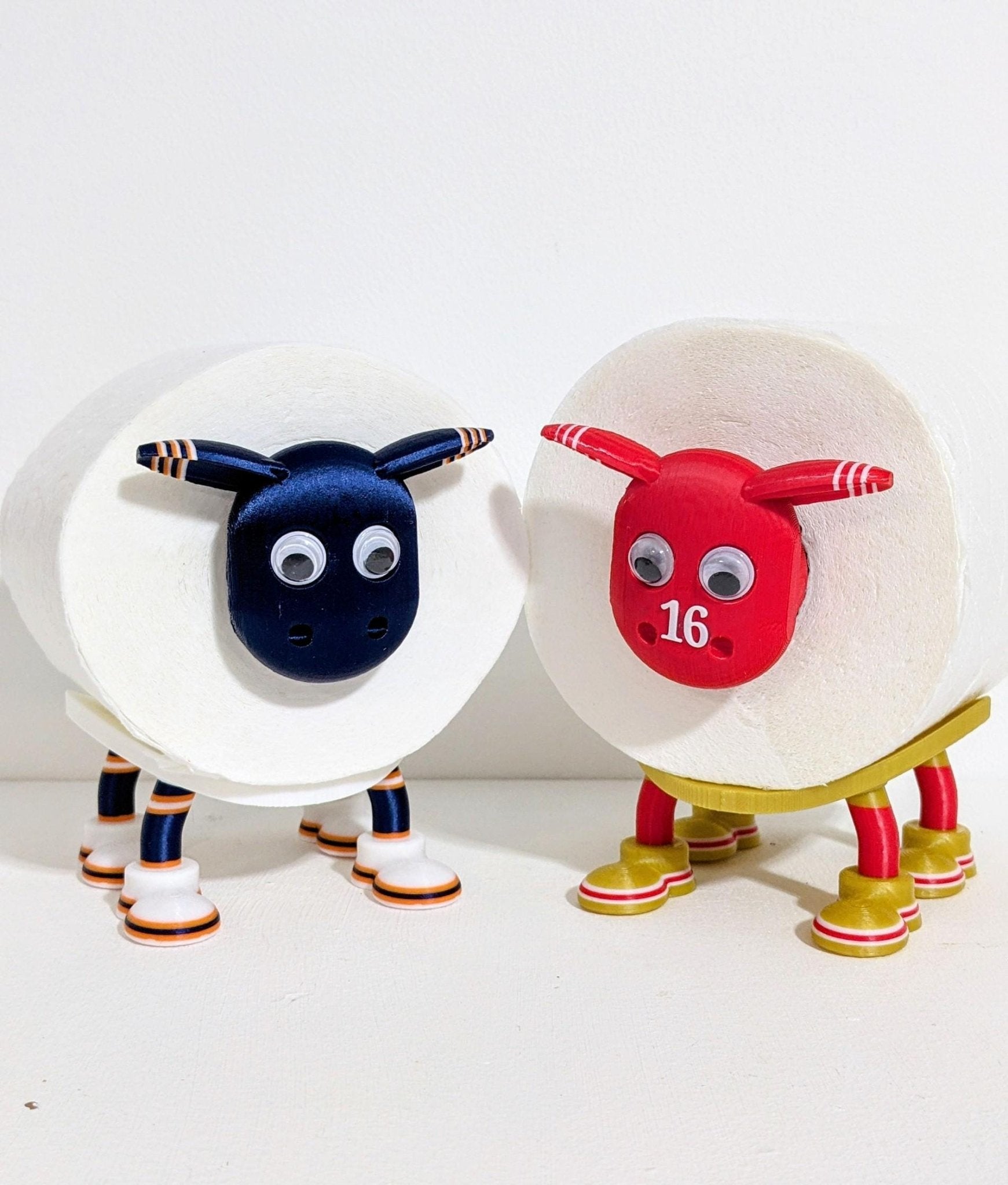 Chicago Bears NFL Sheep Toilet Roll Holder – 3D Printed Bathroom Gift