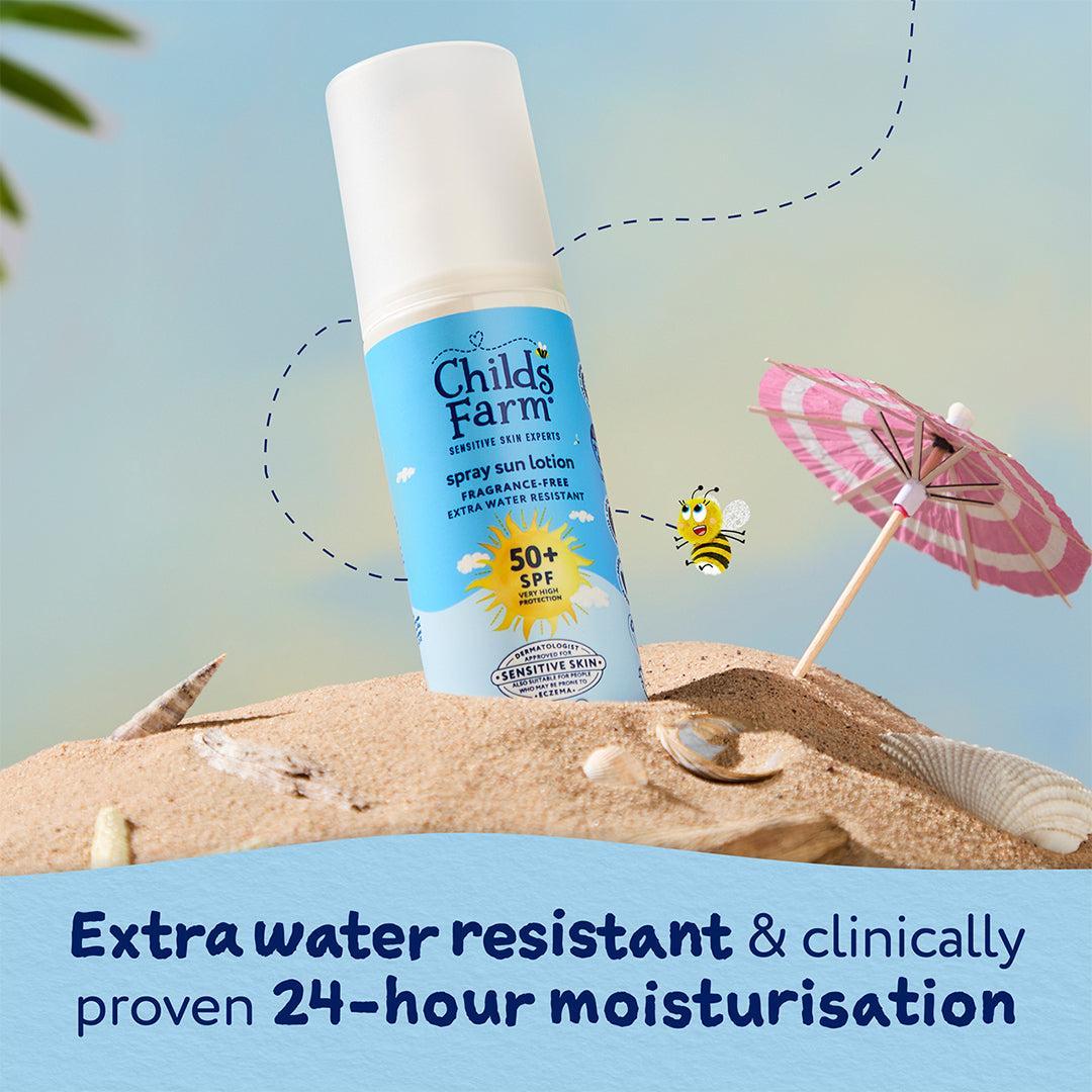 Childs Farm SPF50+ Sunscreen Spray for Kids – Water Resistant 100ml