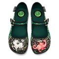 Chocolaticas Medieval Bestiary Women's Mary Jane Vegan Flat Shoes